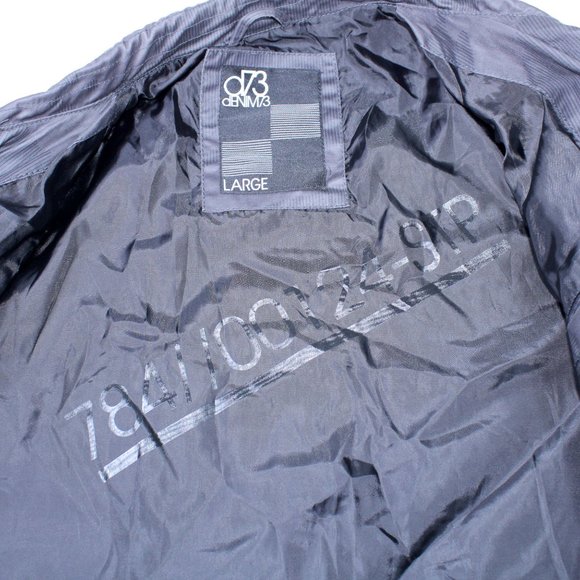 Men's D73 DENIM 73 Jacket, Grey Size L - Picture 9 of 13